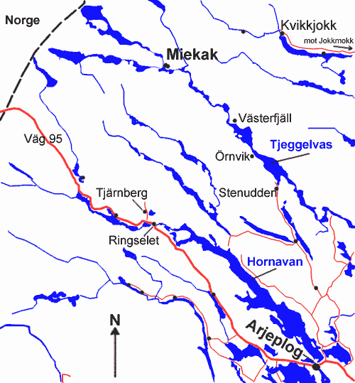 Miekak, unikt fiske i vildmarkområde, Lappland