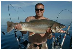 Boat record 2007, Char 6,85kg for Trolling Vättern Vadstena