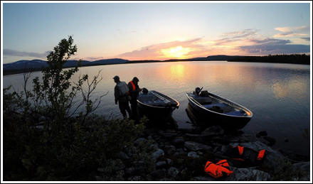 Solnedgång över Anariset