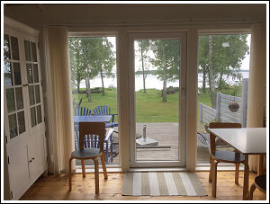 Sea view from living room