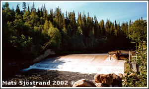 River Damm&aring;n power plant at &Aring;nn
