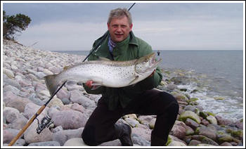 Havsöringfiske på Öland