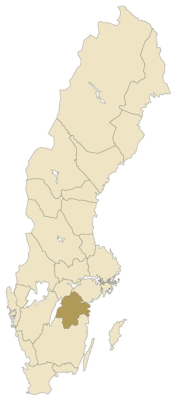 Östergötland på karta över Sverige