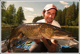 Nice pike caught at our camp